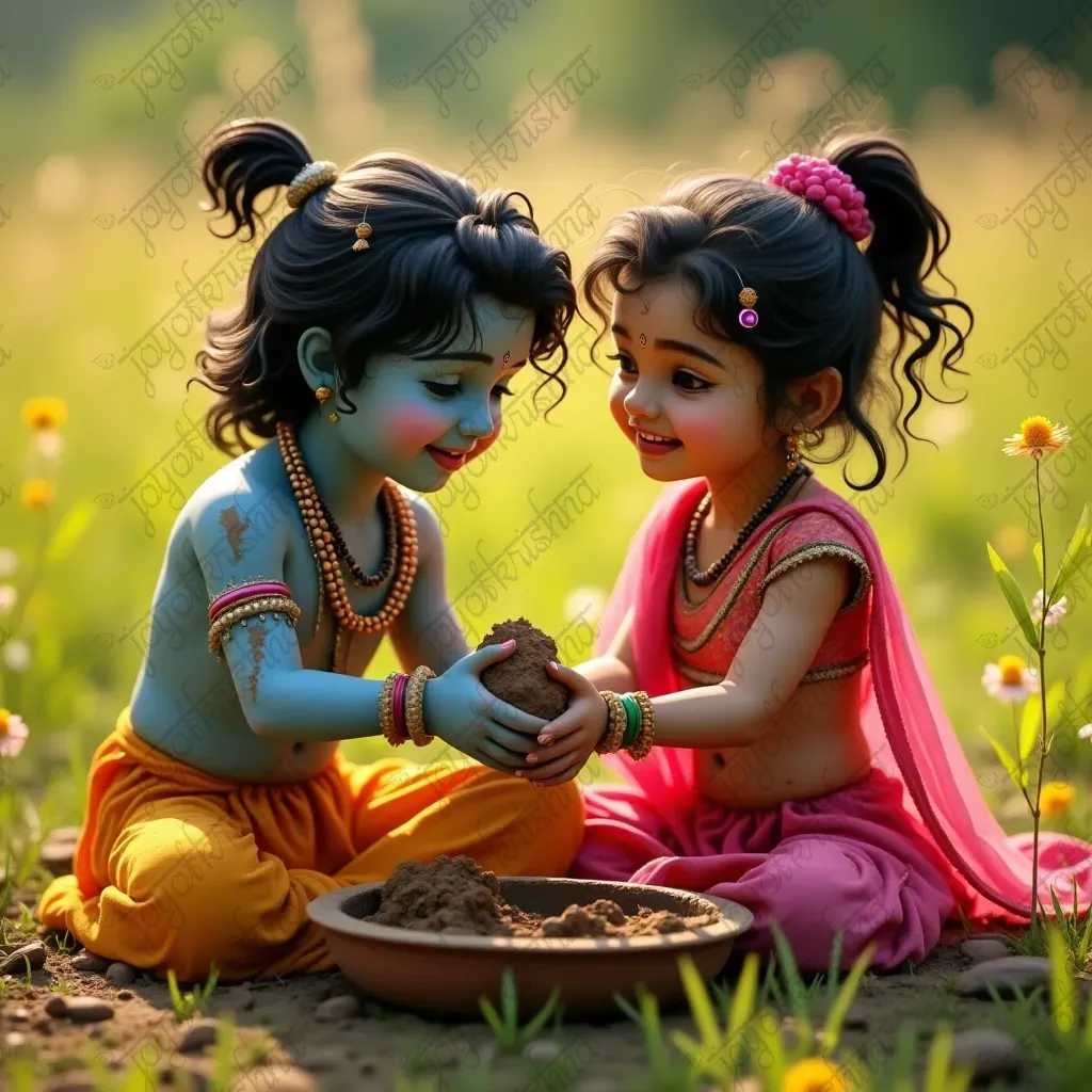 diagonal_opacity_Young Radha and Krishna making mud pies together_20241022_211404.webp